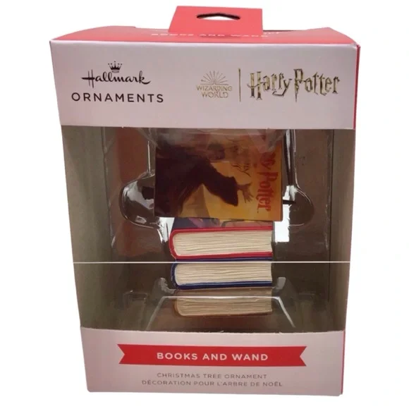 Hallmark Harry Potter Stacked Books with Wand Christmas Ornament (NWT) - Picture 6 of 11